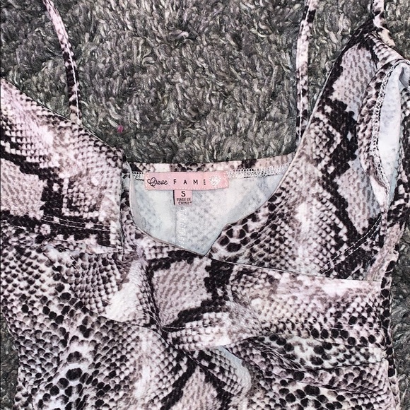 Mini snakeskin dress - Picture 3 of 4